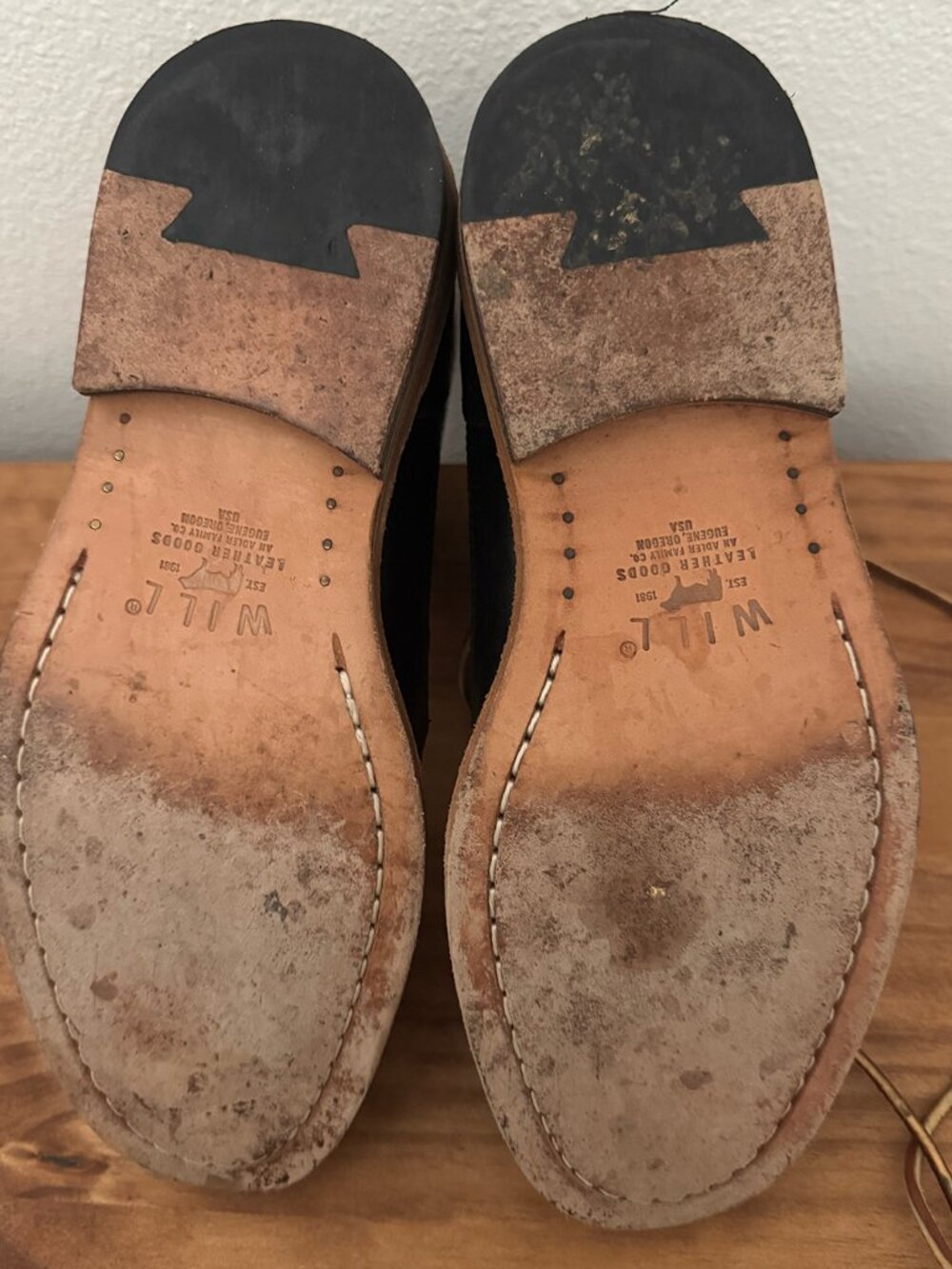 Will Leather Goods 2-Tone Oxford Brogue Boots 7 - Picture 8 of 8